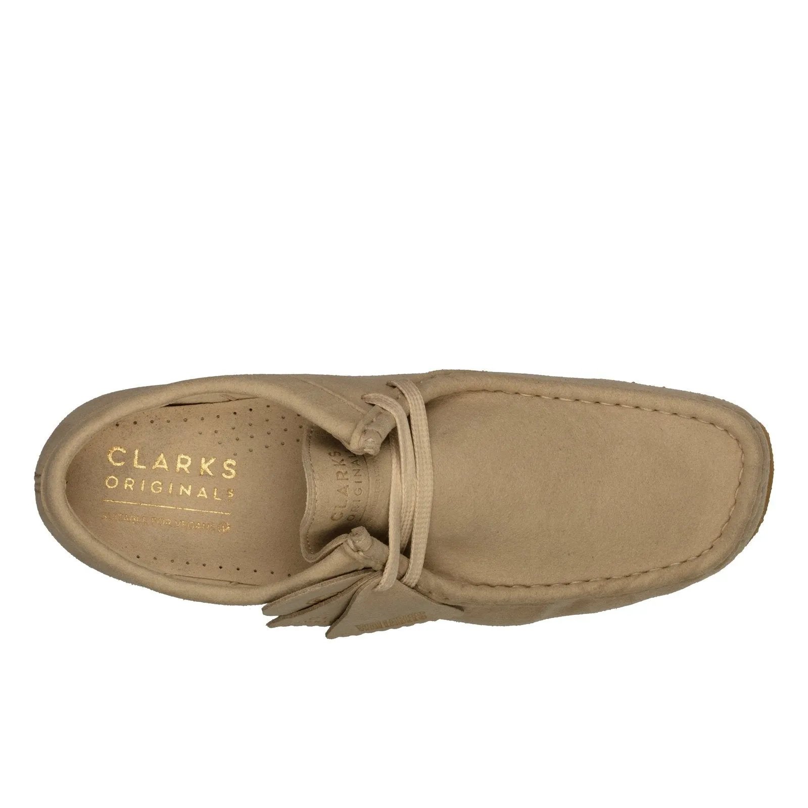 Clarks Mens Wallabee Sand Vegan