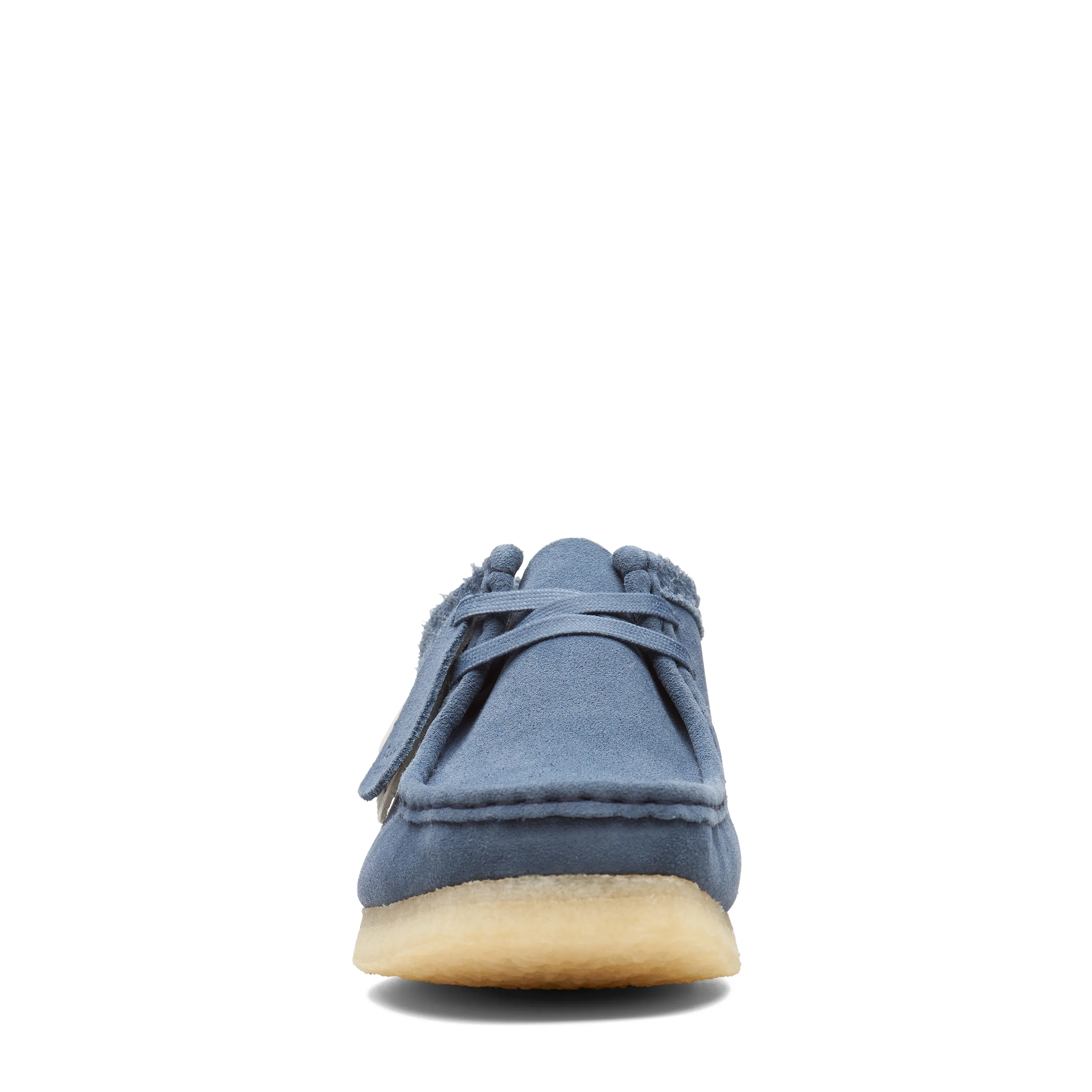 Clarks Mens Wallabee Shoes Blue Suede