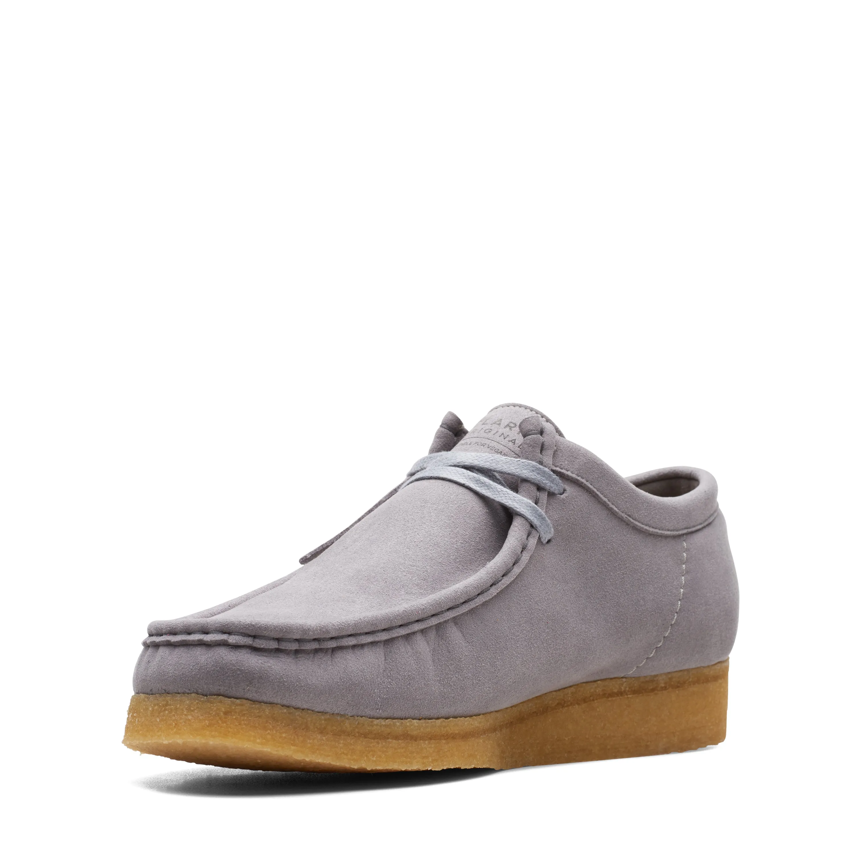 Clarks Mens Wallabee Shoes Grey