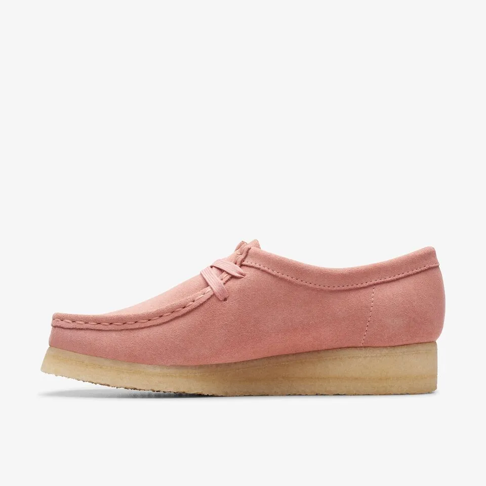 Clarks Women Wallabee Blush Pink Suede 26175671