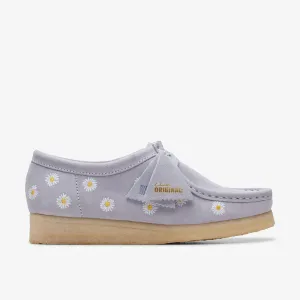 Clarks Women's Wallabee Cloud Grey Emb 26175644