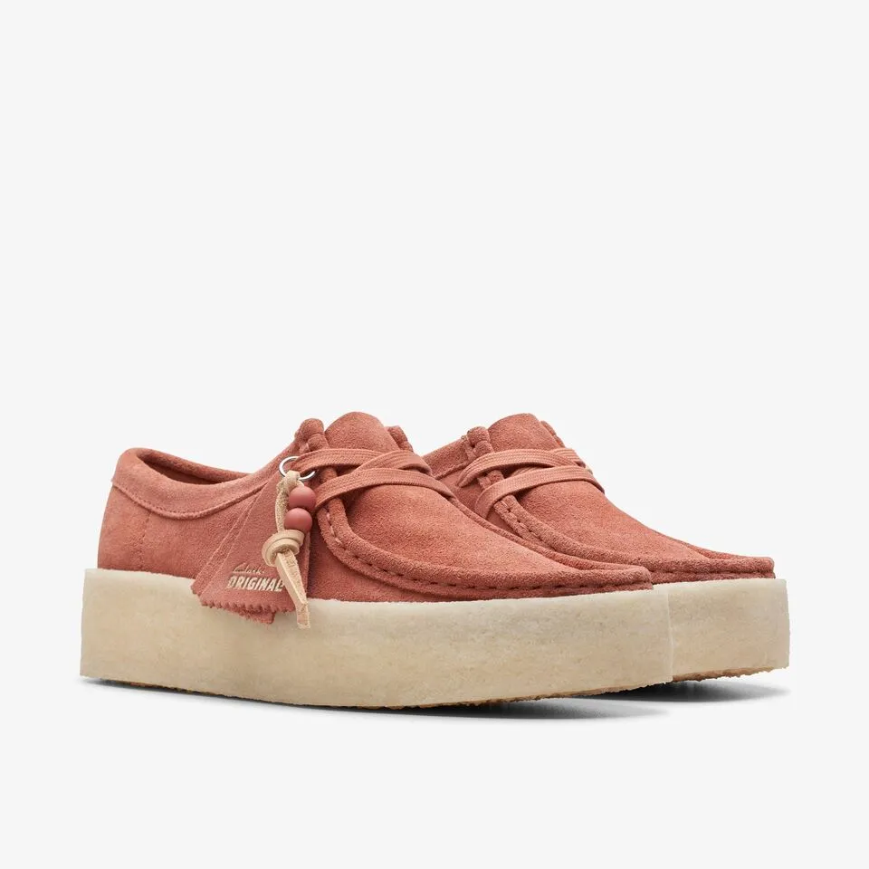 Clarks Women's Wallabee Cup Terracotta Suede