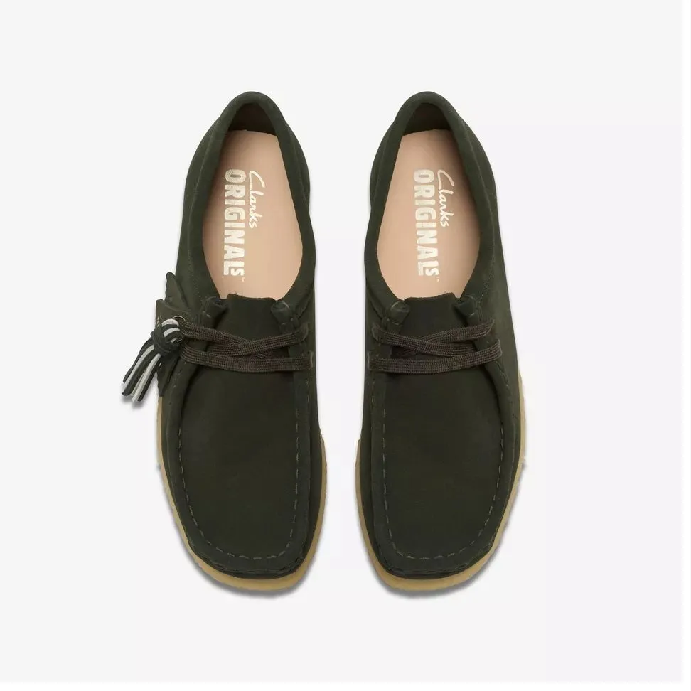 Clarks Women's Wallabee Forest Green Suede 26179318