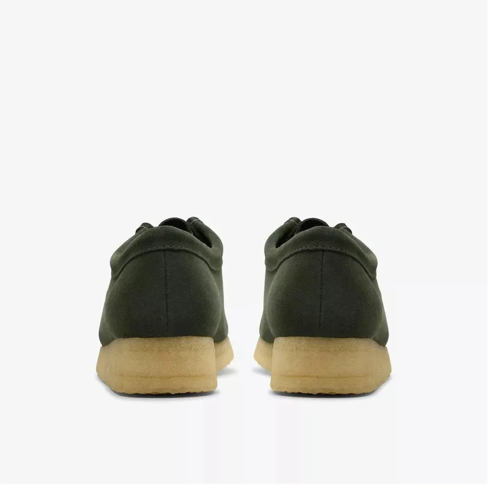Clarks Women's Wallabee Forest Green Suede 26179318