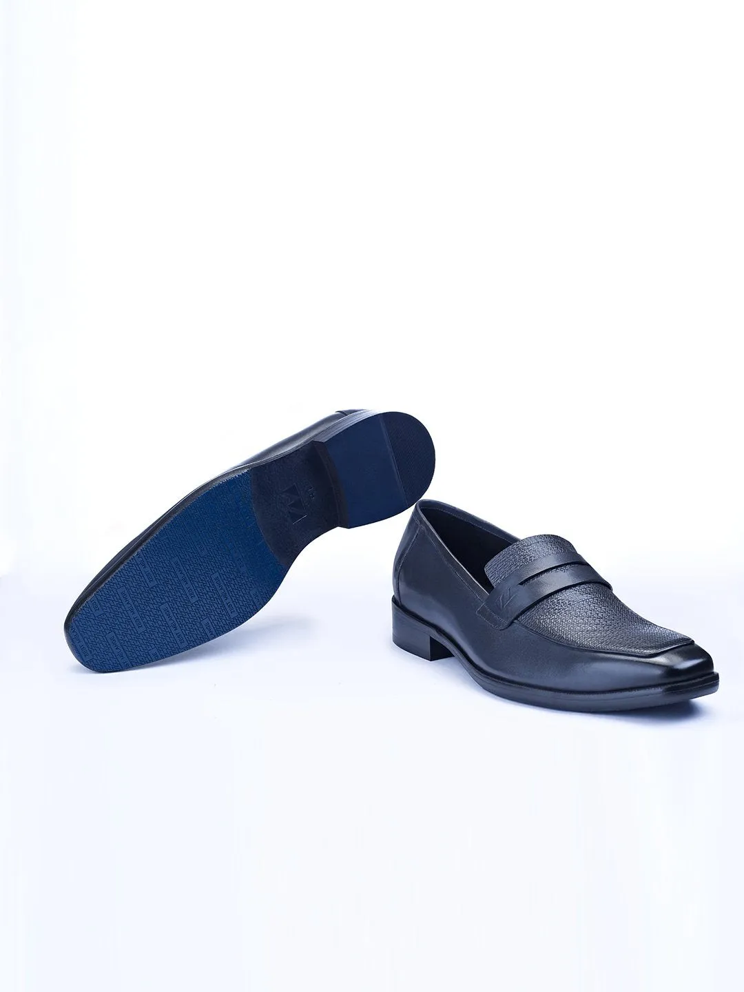 Classic Moccasins With Zm Embossed Detail