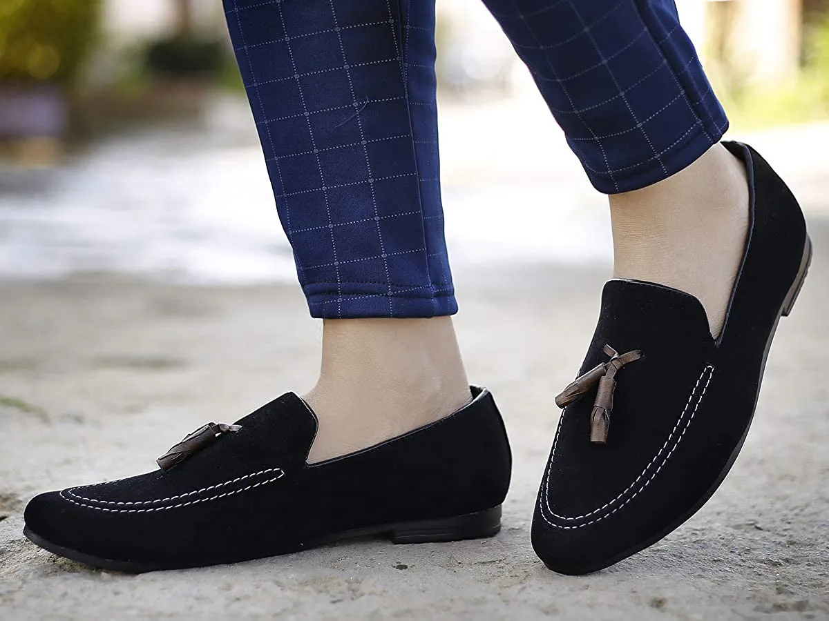 Classic Suede Material Loafer & Moccasin Casual Shoes For Men's-Unique and Classy