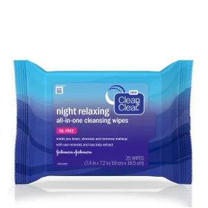 Clean & Clear Night Relaxing All-in-One Cleansing Wipes