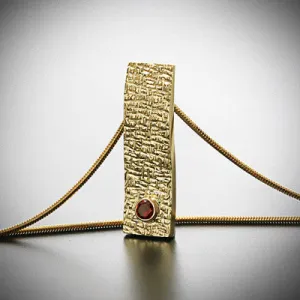 Clean line gold/silver pendant