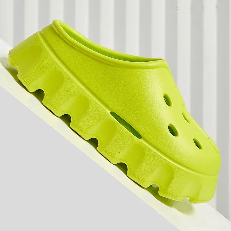 Clogs Style Slippers Summer Thick Bottom Bech Shoes Outdoor Slippers