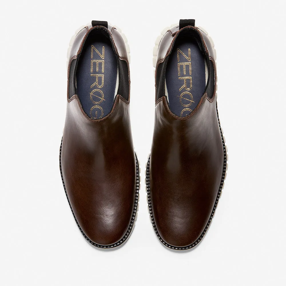 Cole Haan ZERØGRAND Chelsea Water Proof Chestnut Leather/Ivory