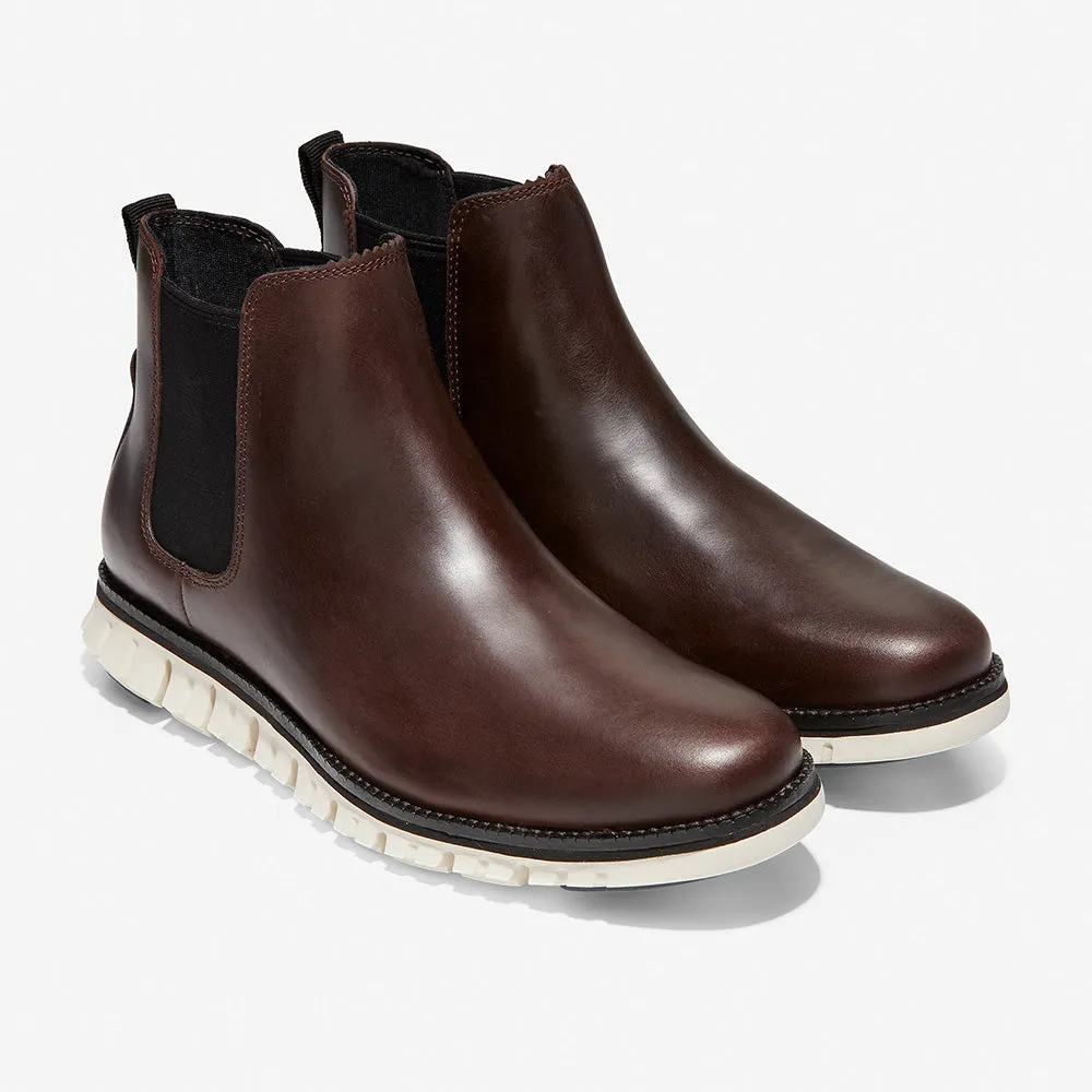 Cole Haan ZERØGRAND Chelsea Water Proof Chestnut Leather/Ivory