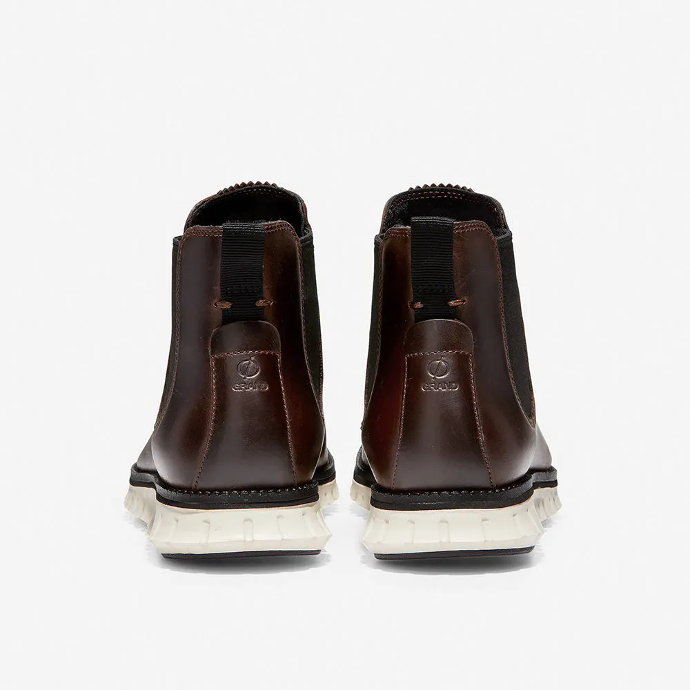 Cole Haan ZERØGRAND Chelsea Water Proof Chestnut Leather/Ivory