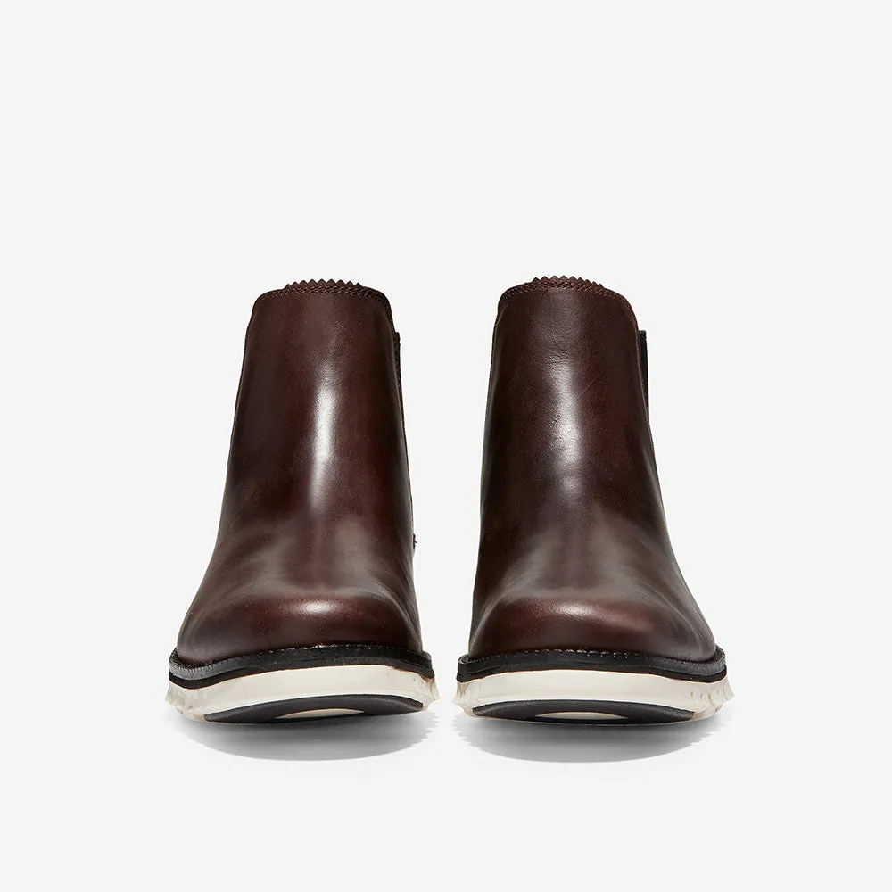 Cole Haan ZERØGRAND Chelsea Water Proof Chestnut Leather/Ivory