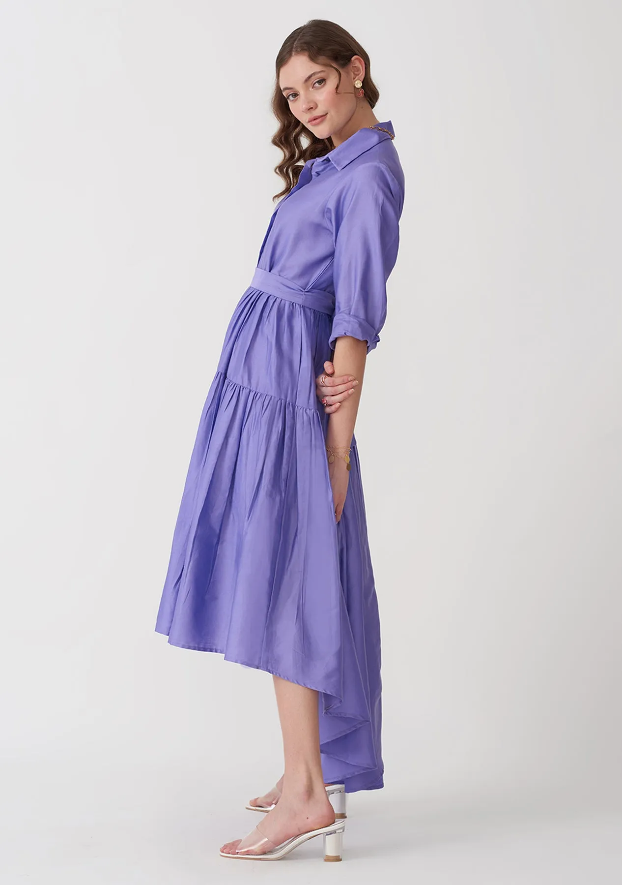 Cotton- Women's Casual Work Flared Dress