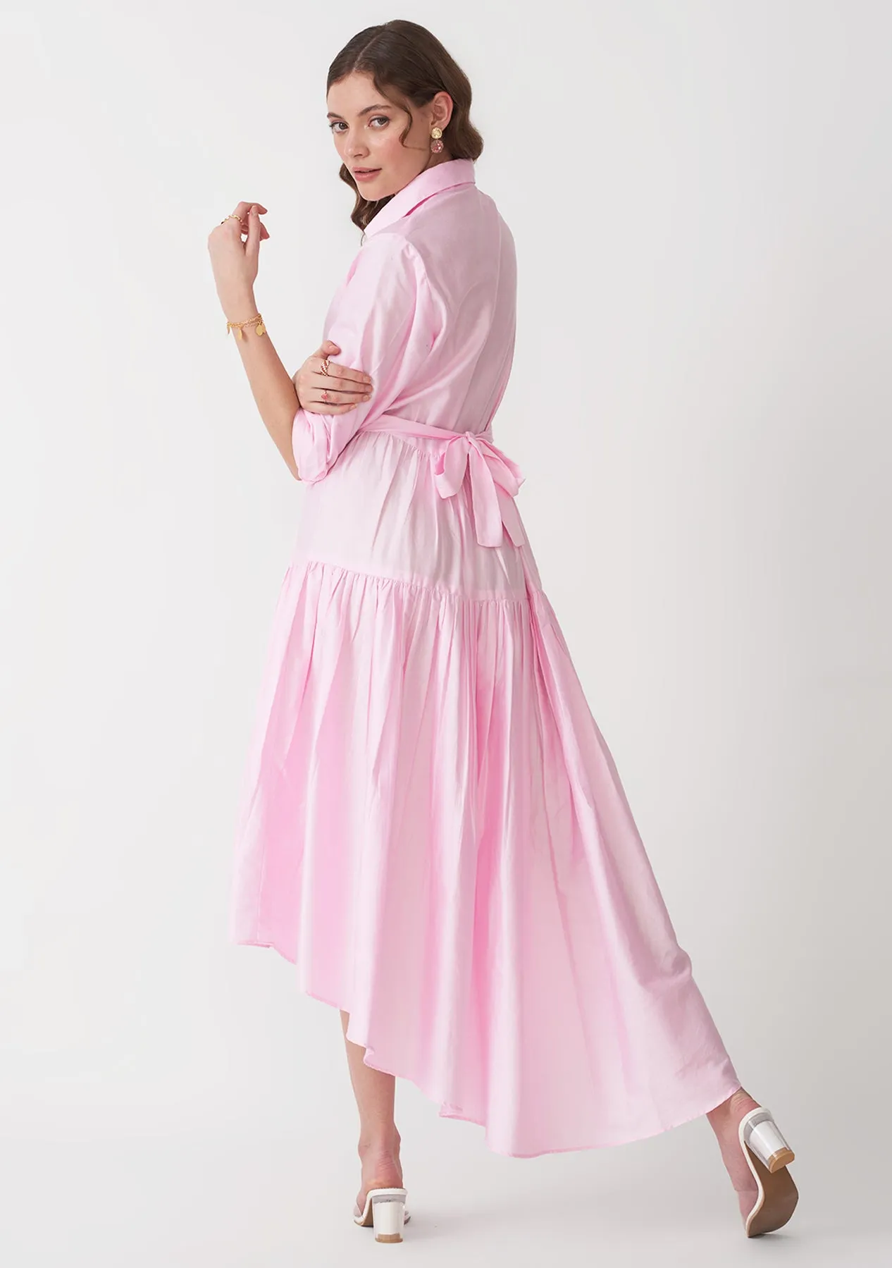 Cotton- Women's Casual Work Flared Dress