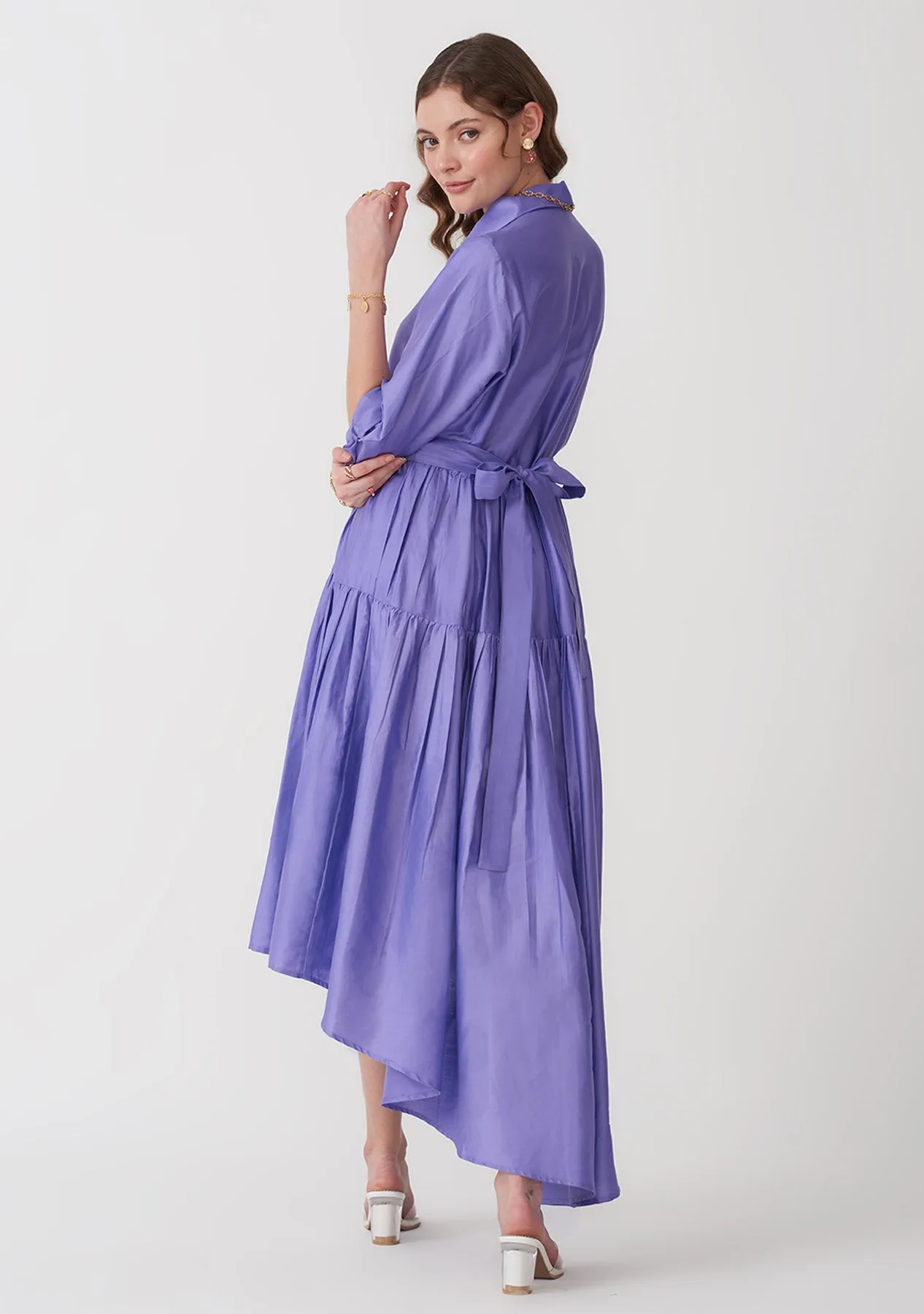 Cotton- Women's Casual Work Flared Dress