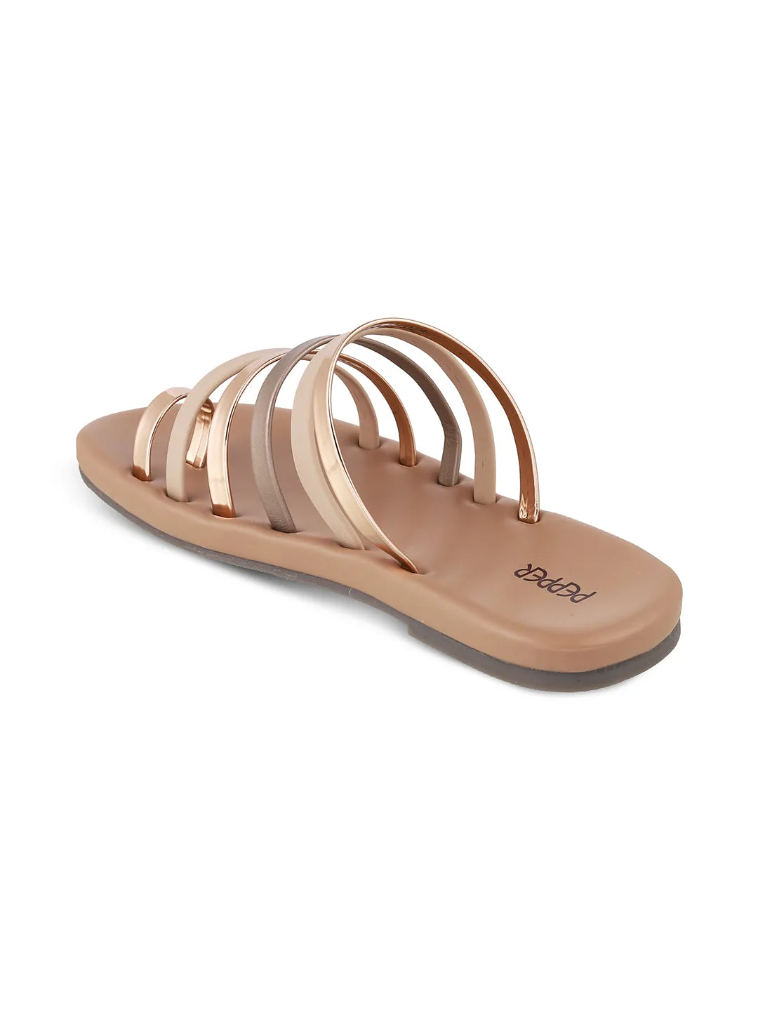 Criss Cross Flat Strap Sandal