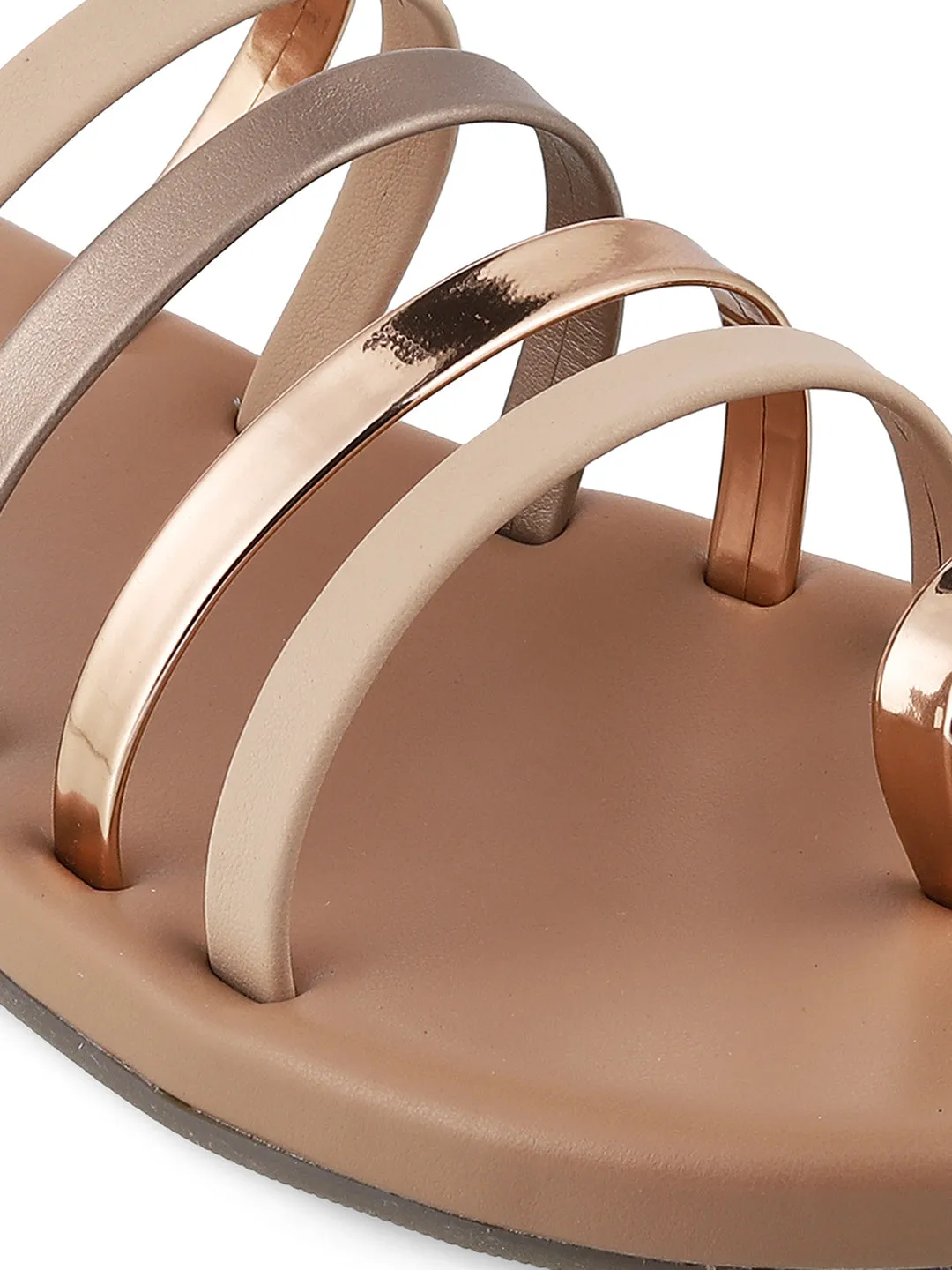 Criss Cross Flat Strap Sandal