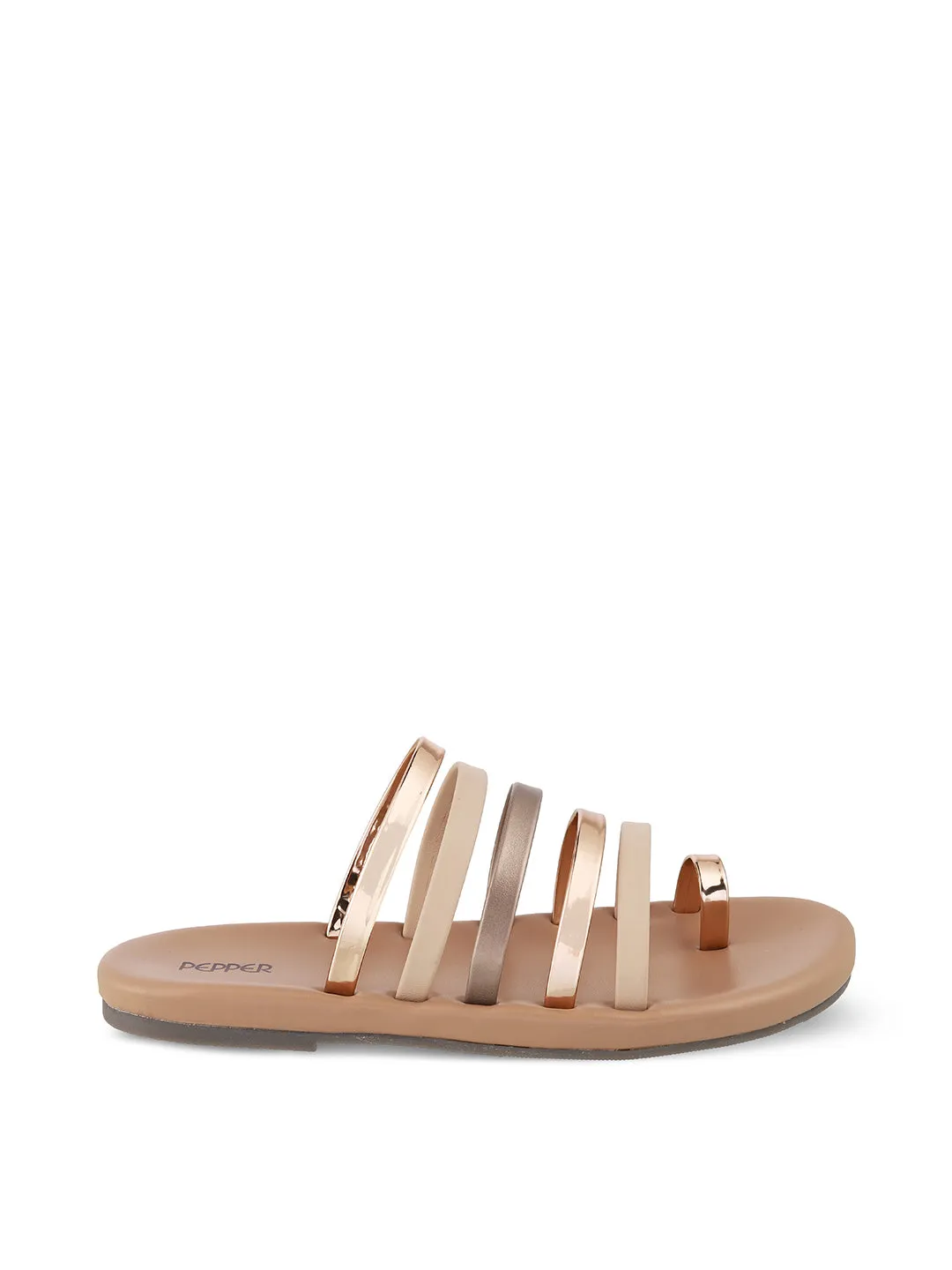 Criss Cross Flat Strap Sandal