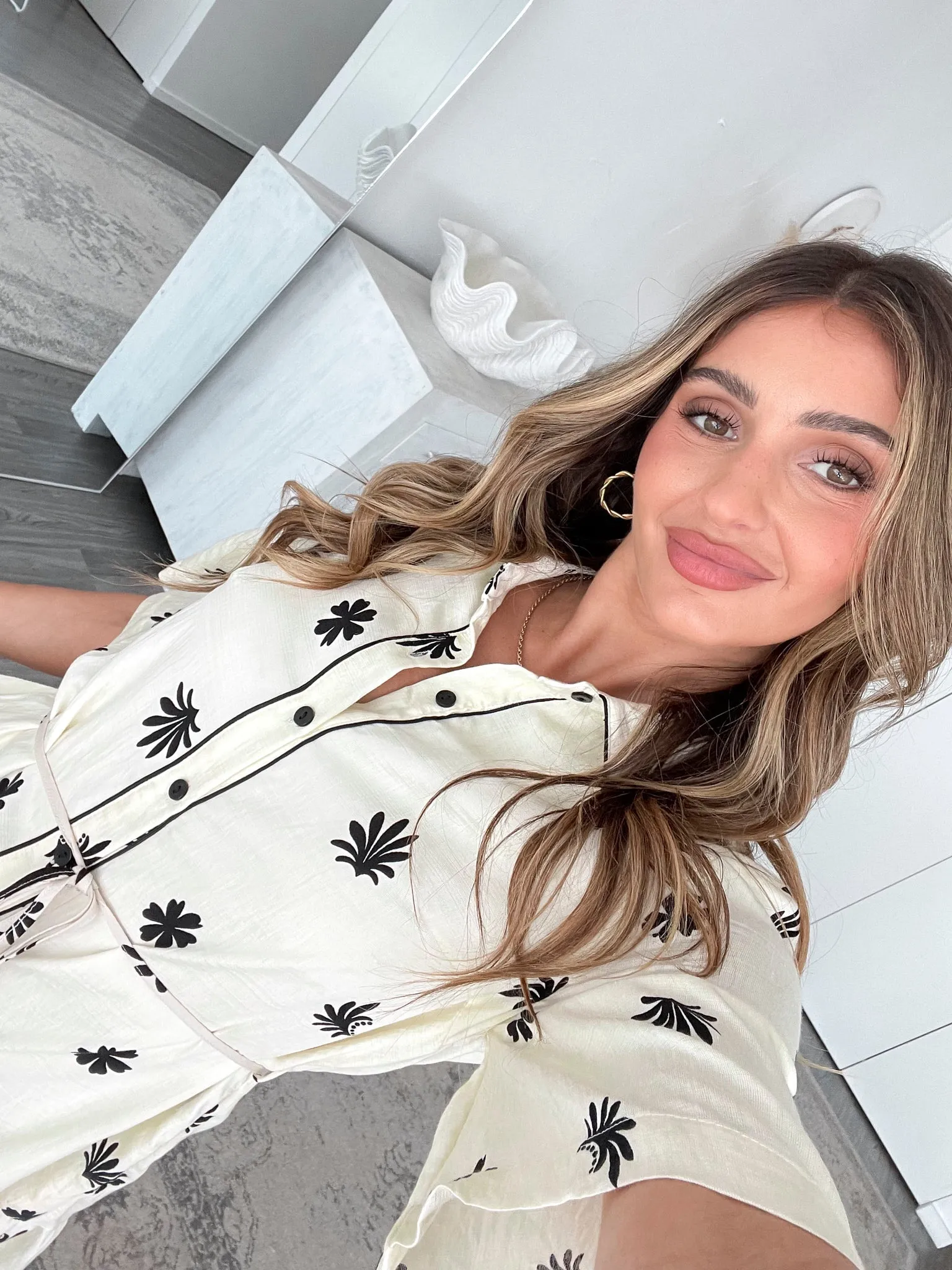 Daelyn Dress - Black Print