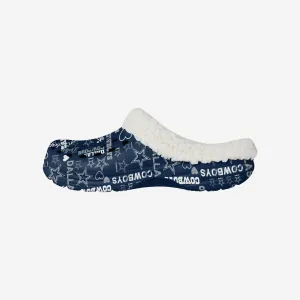 Dallas Cowboys Womens Sherpa Lined Logo Love Clog