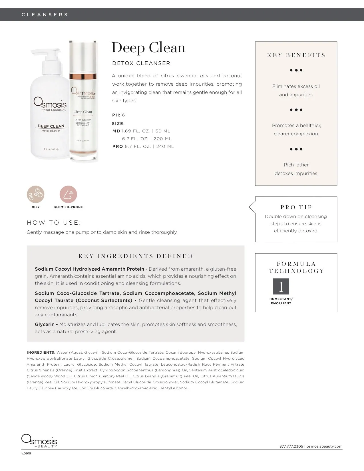 Deep clean - detox cleanser