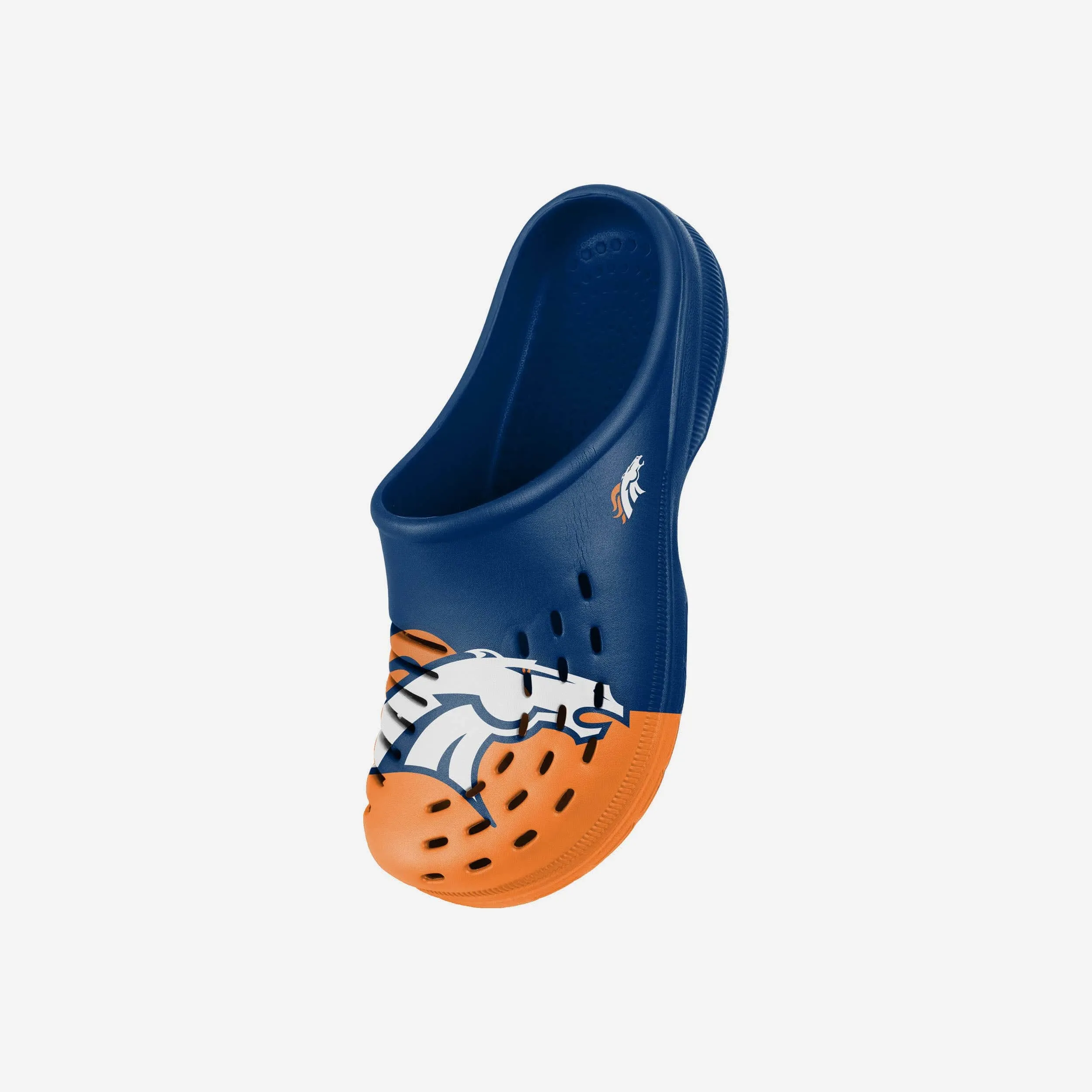 Denver Broncos Youth Colorblock Big Logo Clog