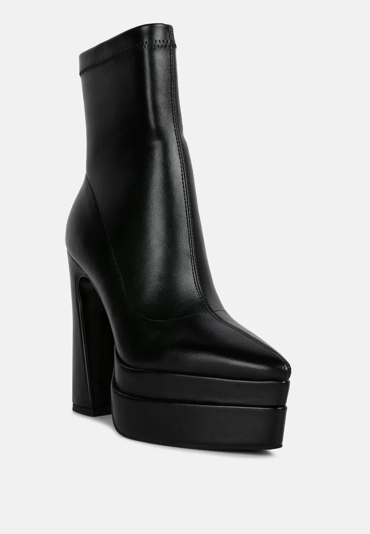 Dextra High Platform Ankle Boots By Ruw