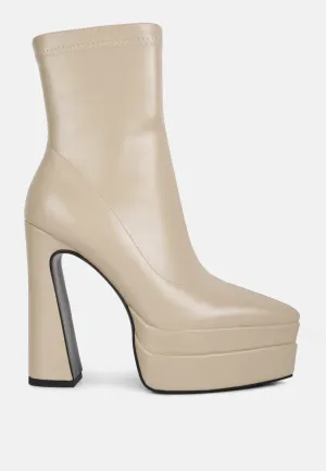Dextra High Platform Ankle Boots By Ruw