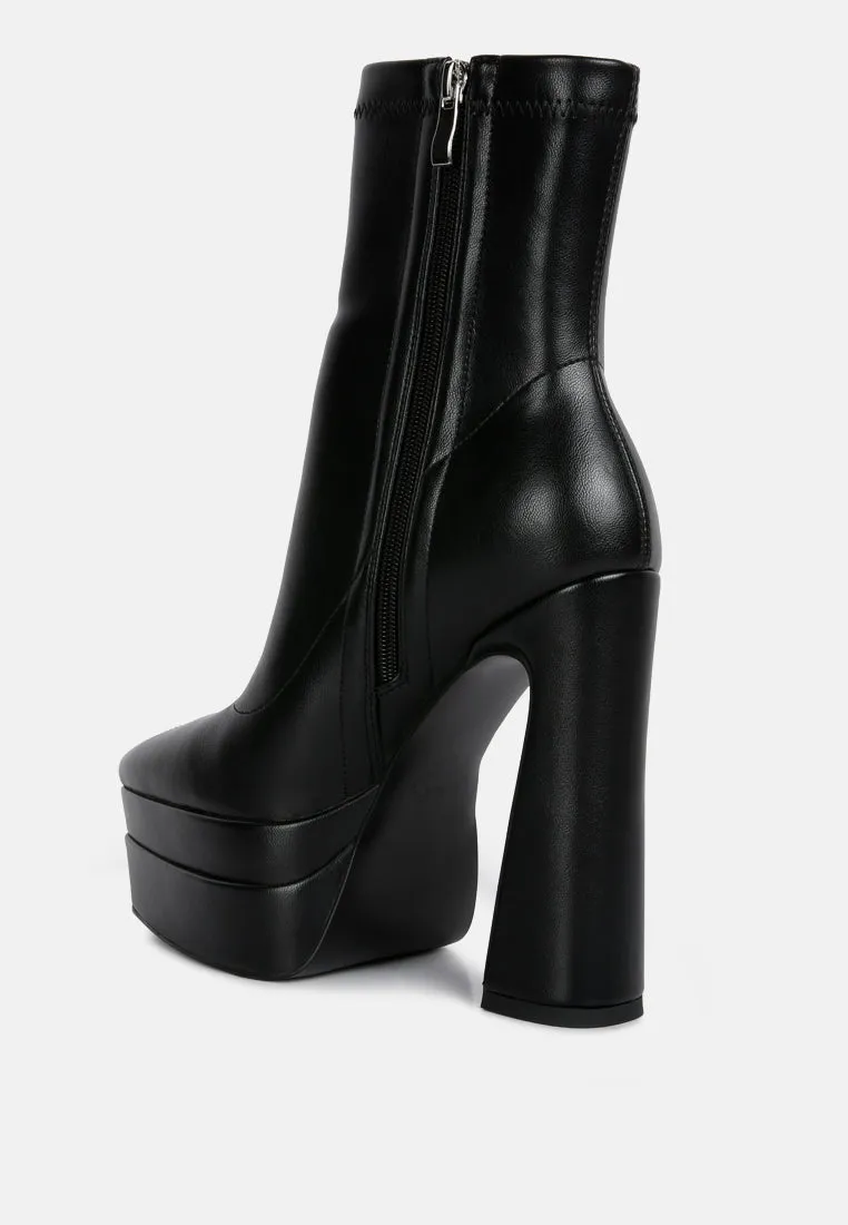 Dextra High Platform Ankle Boots By Ruw