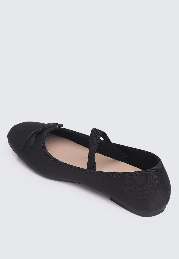 Eleanee Comfy Ballerina In Black