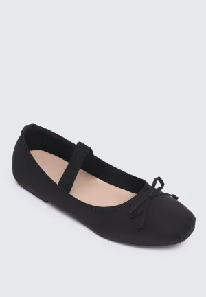 Eleanee Comfy Ballerina In Black