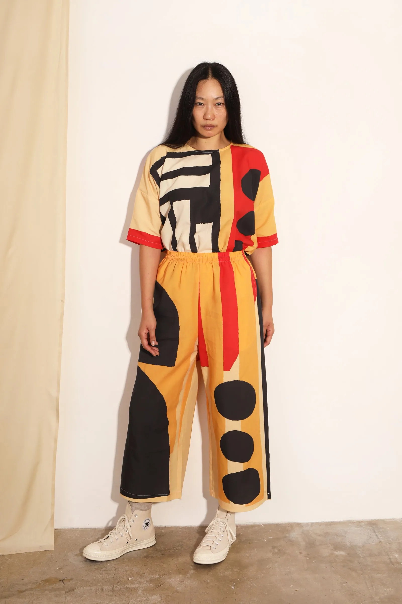 Ellis Trouser Collage Print Bold