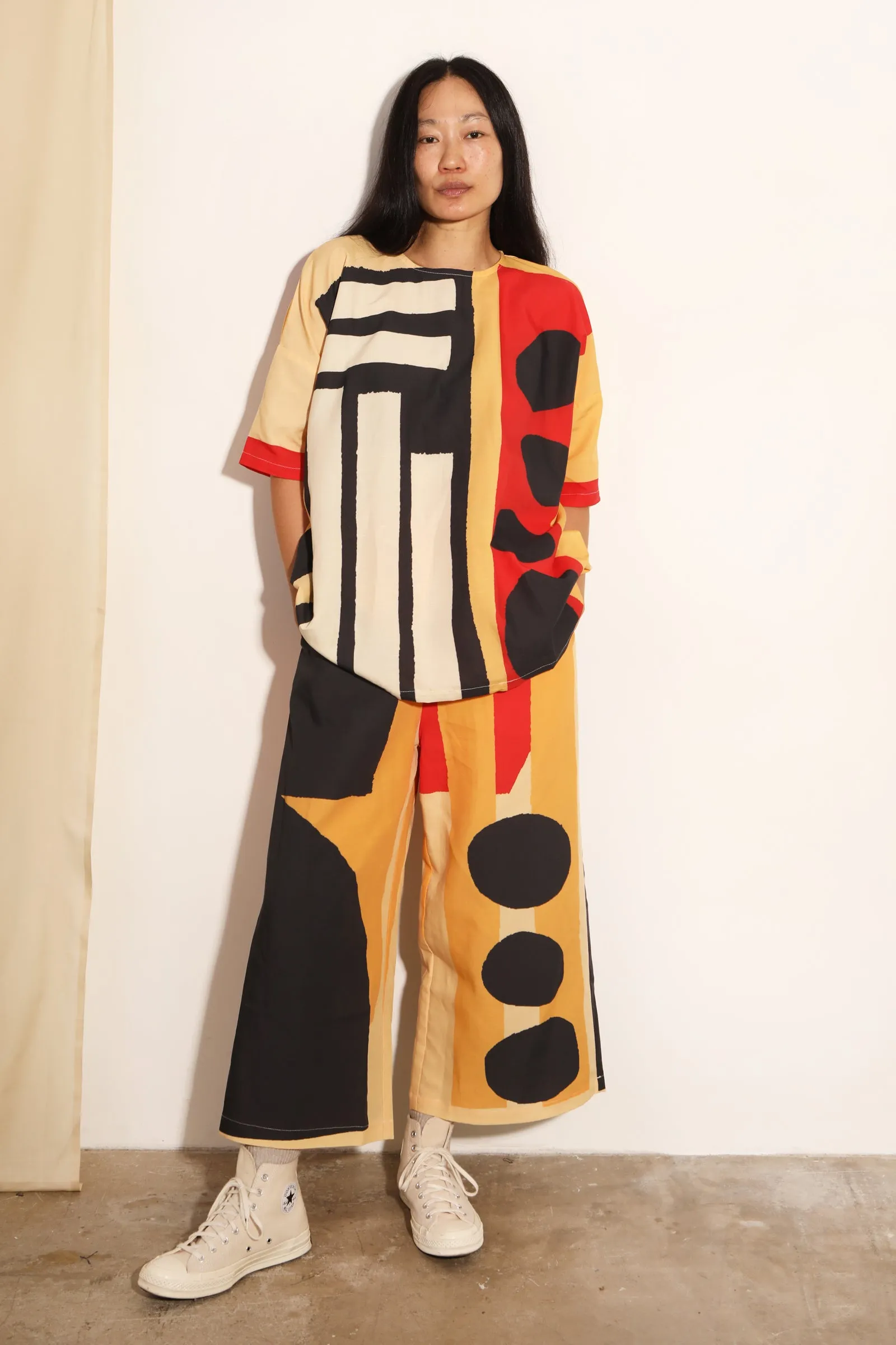 Ellis Trouser Collage Print Bold