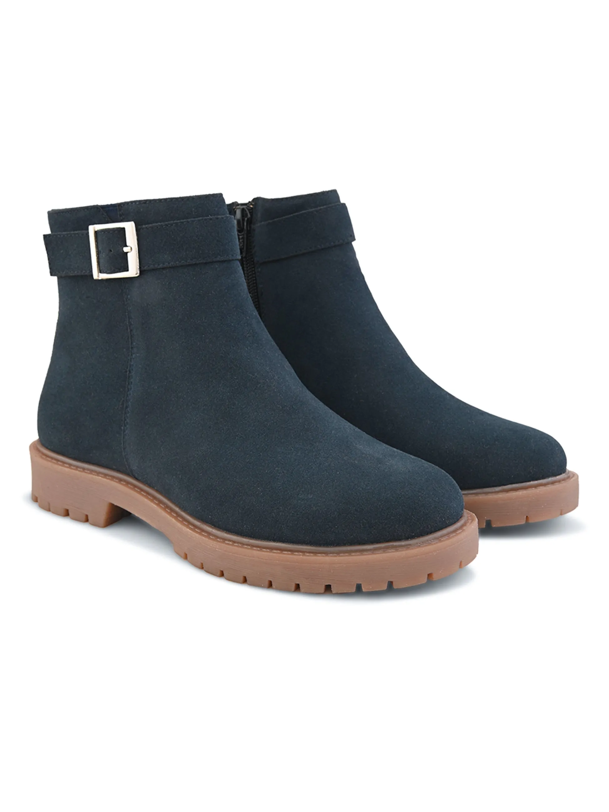 Emery Women Blue Ankle Boots