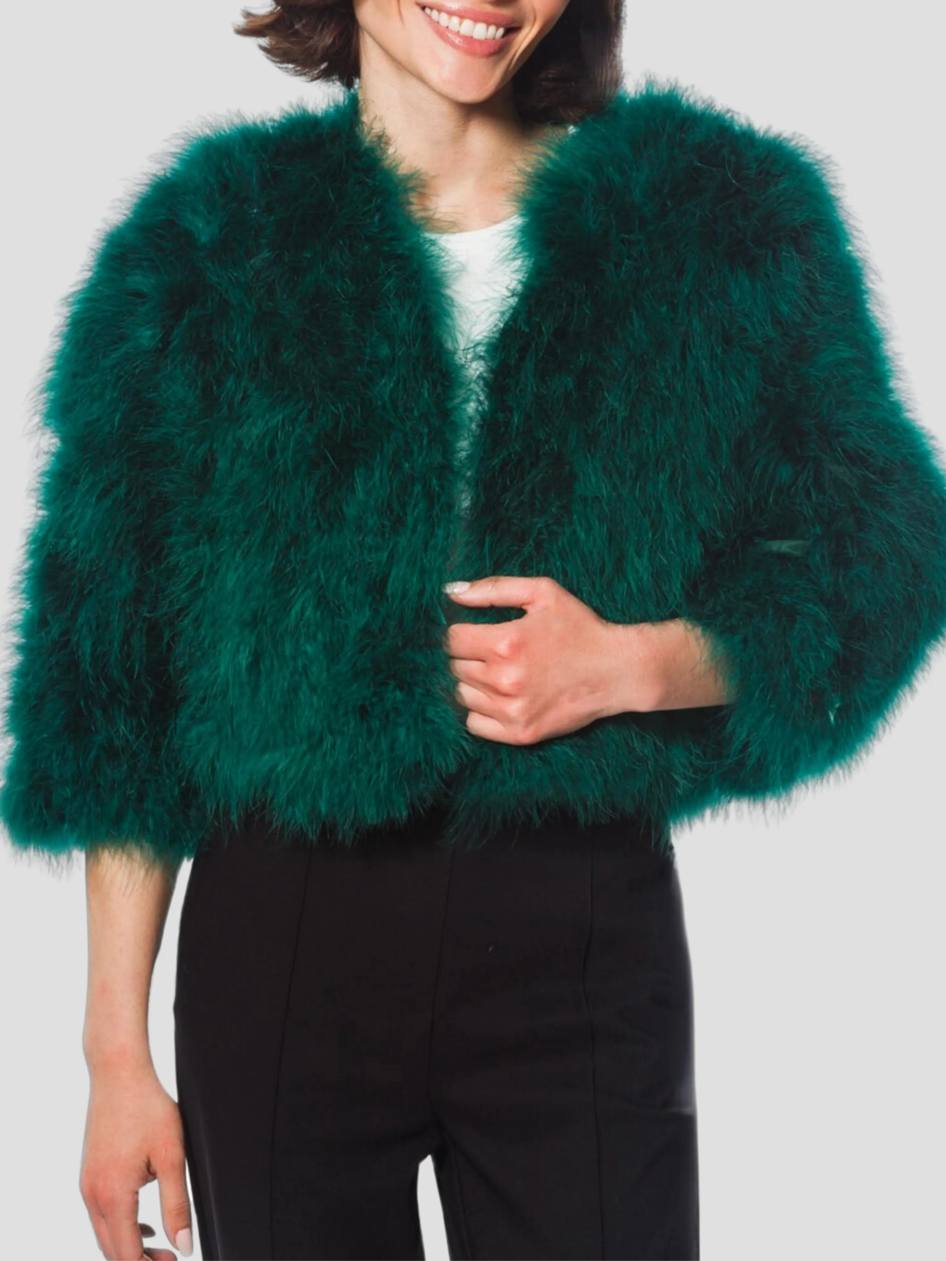 Feather Boloro in Green