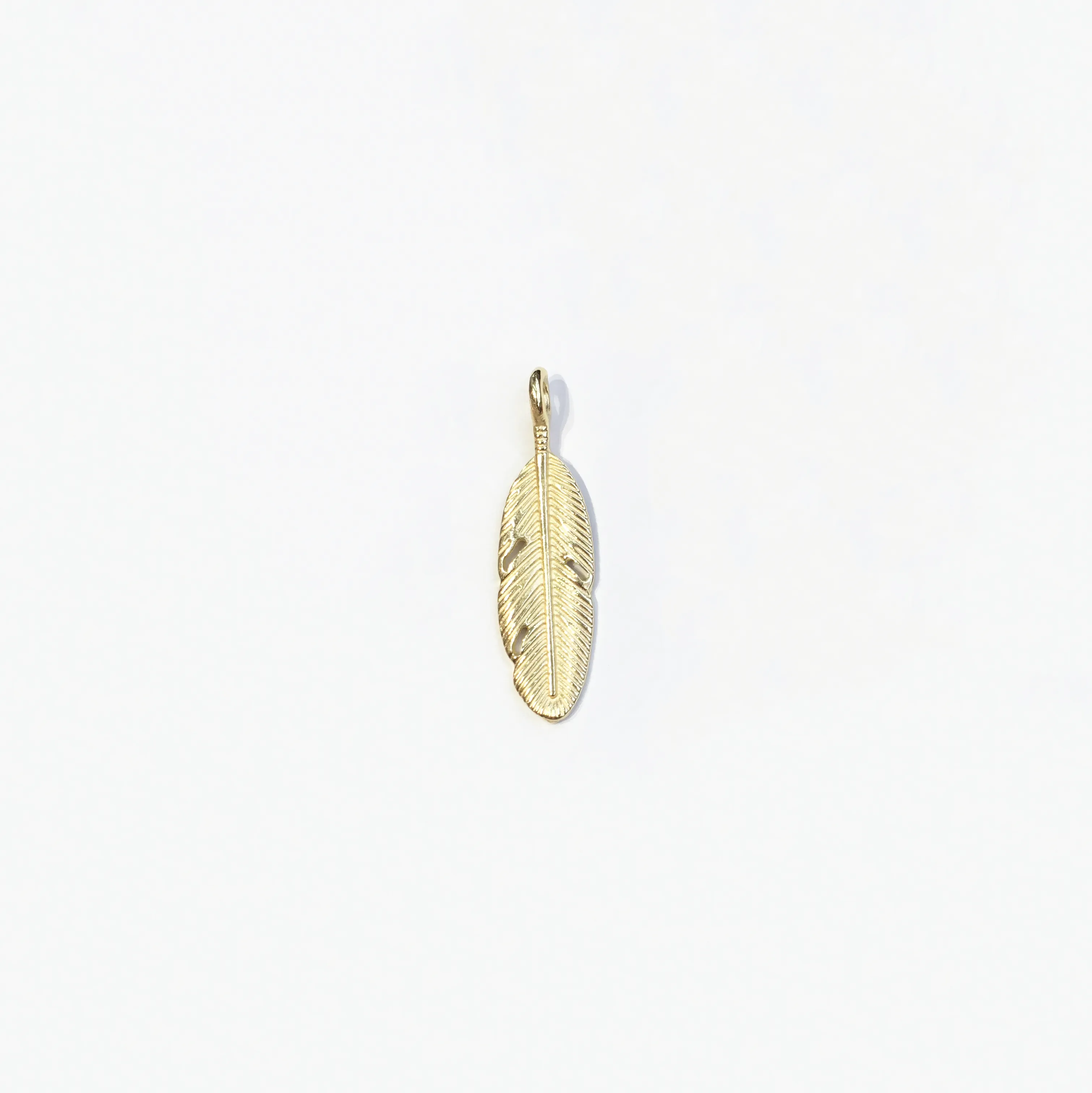 Feather Pendant (14K)