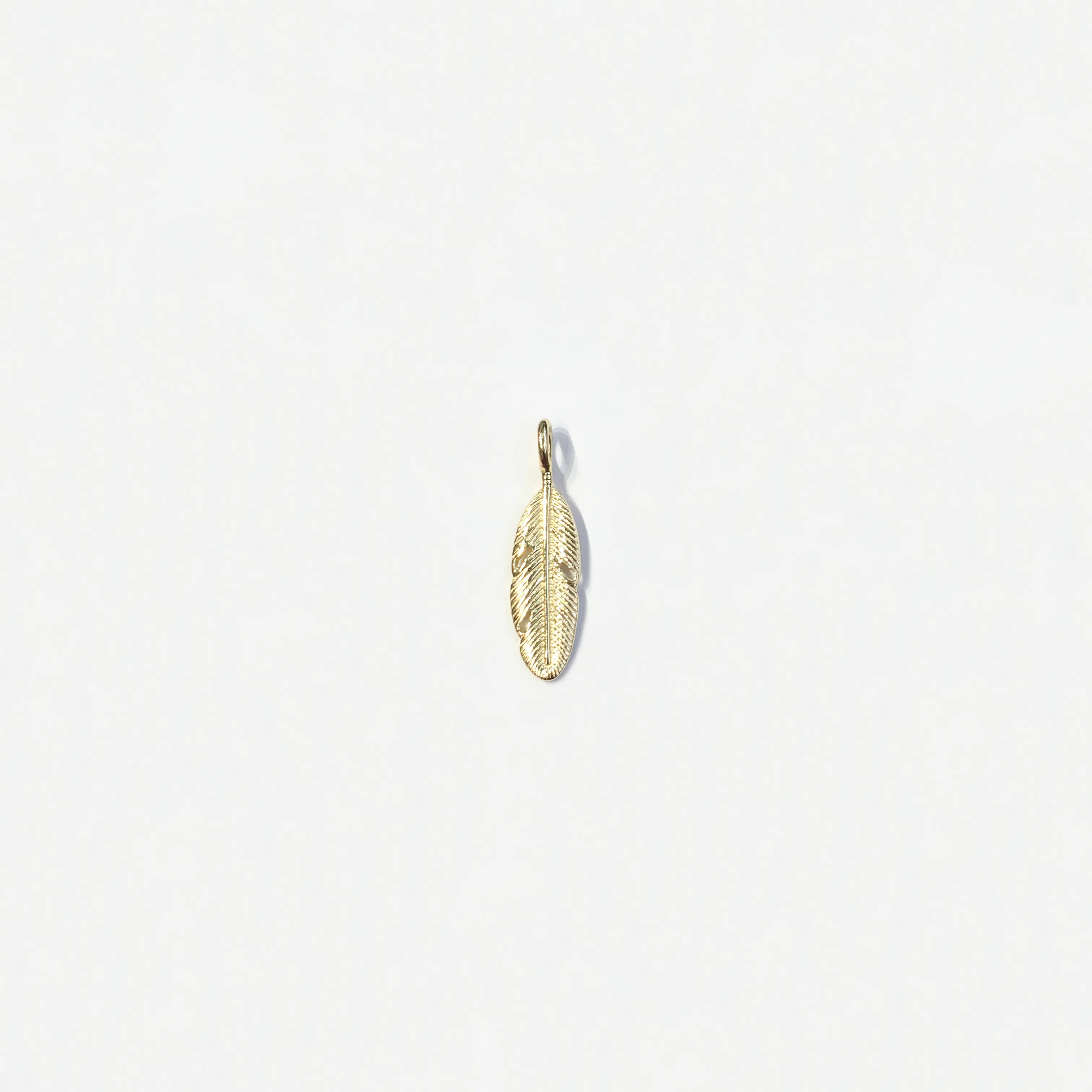 Feather Pendant (14K)
