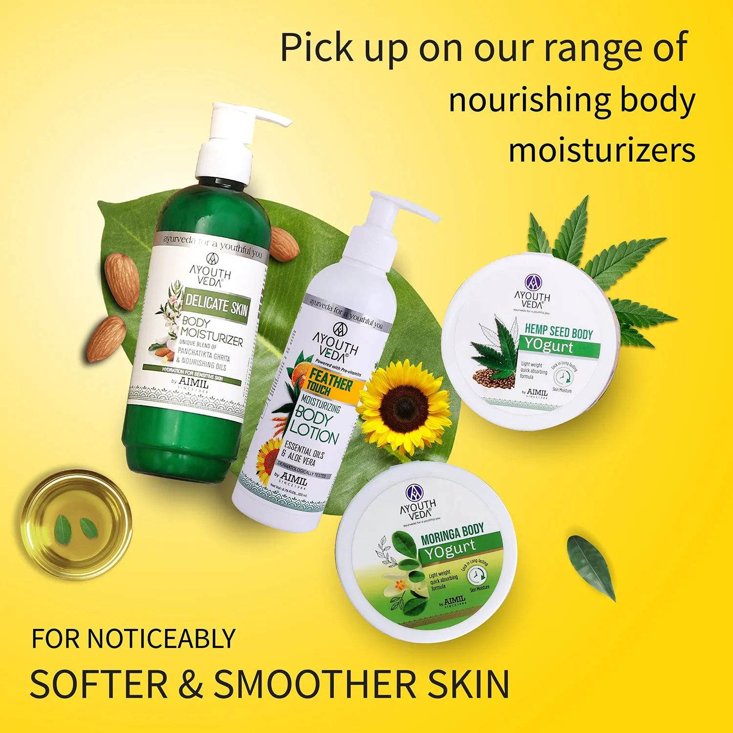 Feather Touch Moisturizing Body Lotion With Aloe vera (Net Qty- 200ml)