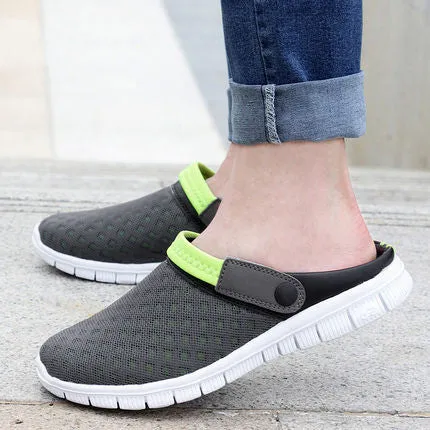 Garden Shoes Sandals Breathable Cool Summer Flat Shoes Tank Hole Hole Shoes Men&Women Fashion Beach Shoes Big Size