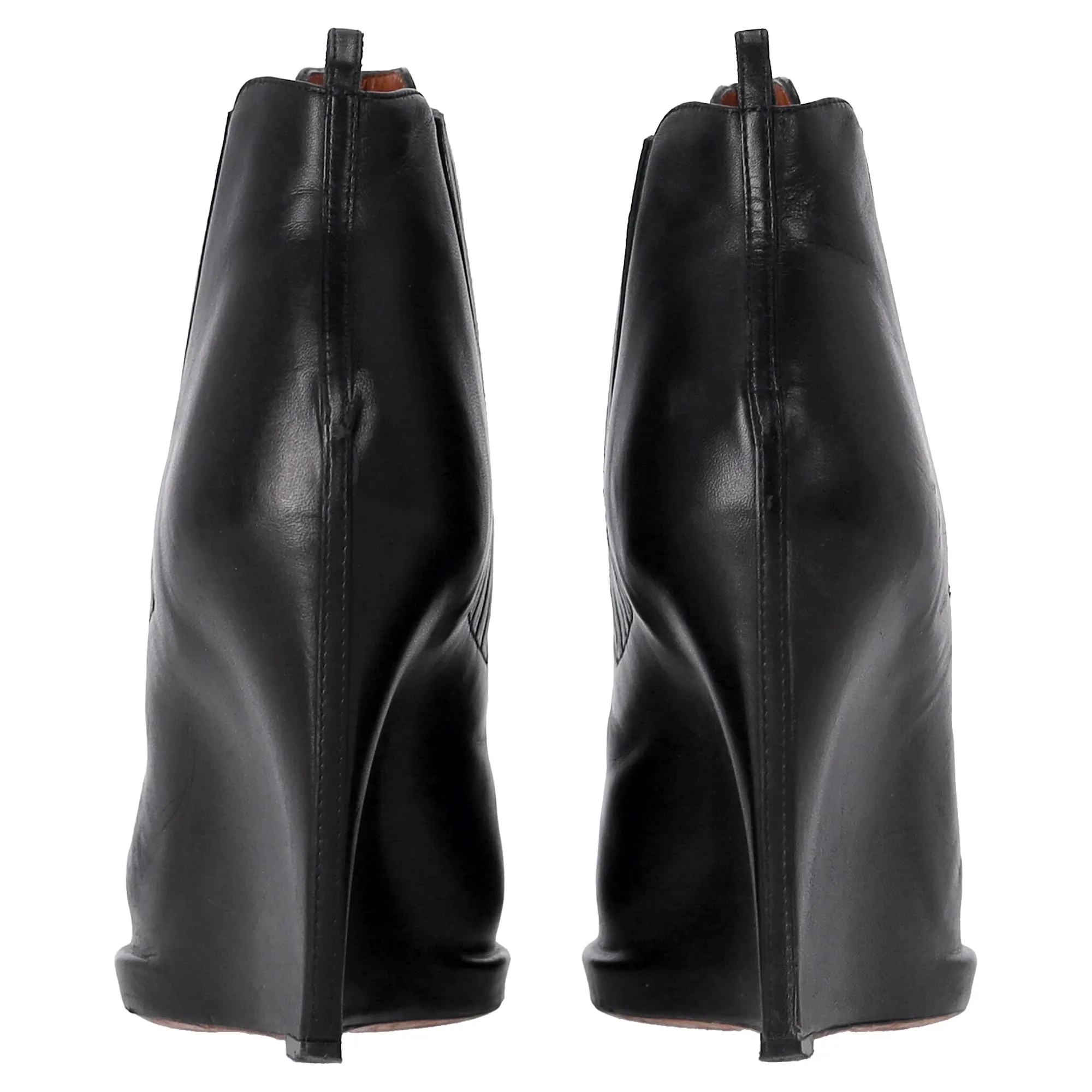 Givenchy Wedge Ankle Boots in Black Leather