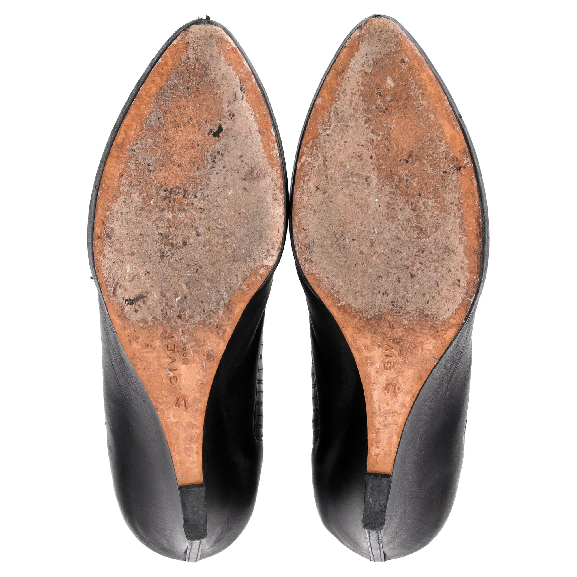 Givenchy Wedge Ankle Boots in Black Leather