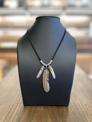 Goros Plain Feather With Silver Beads Setup