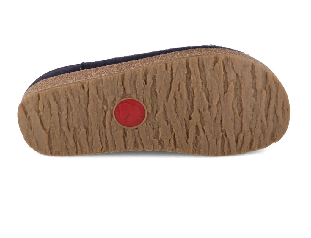 HAFLINGER Clog | Grizzly Buffalo, Midnight Blue