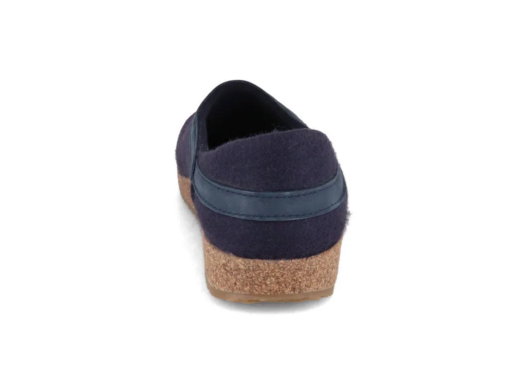 HAFLINGER Clog | Grizzly Buffalo, Midnight Blue