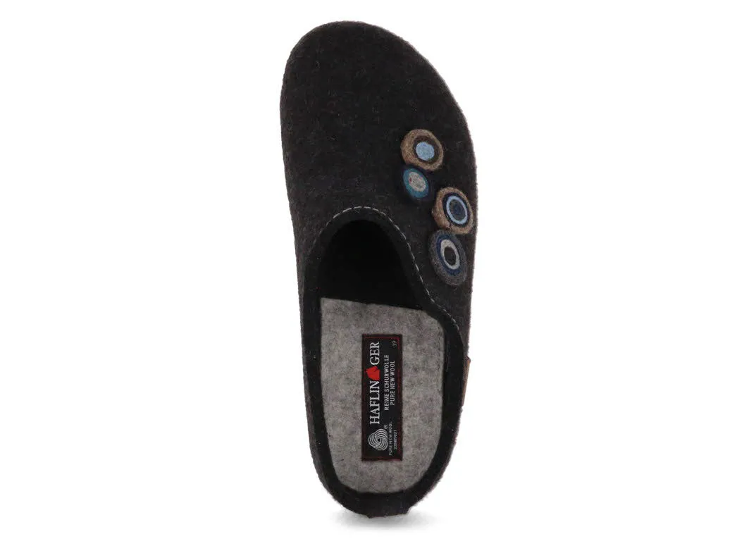 HAFLINGER Clog | Grizzly Kanon, Graphite