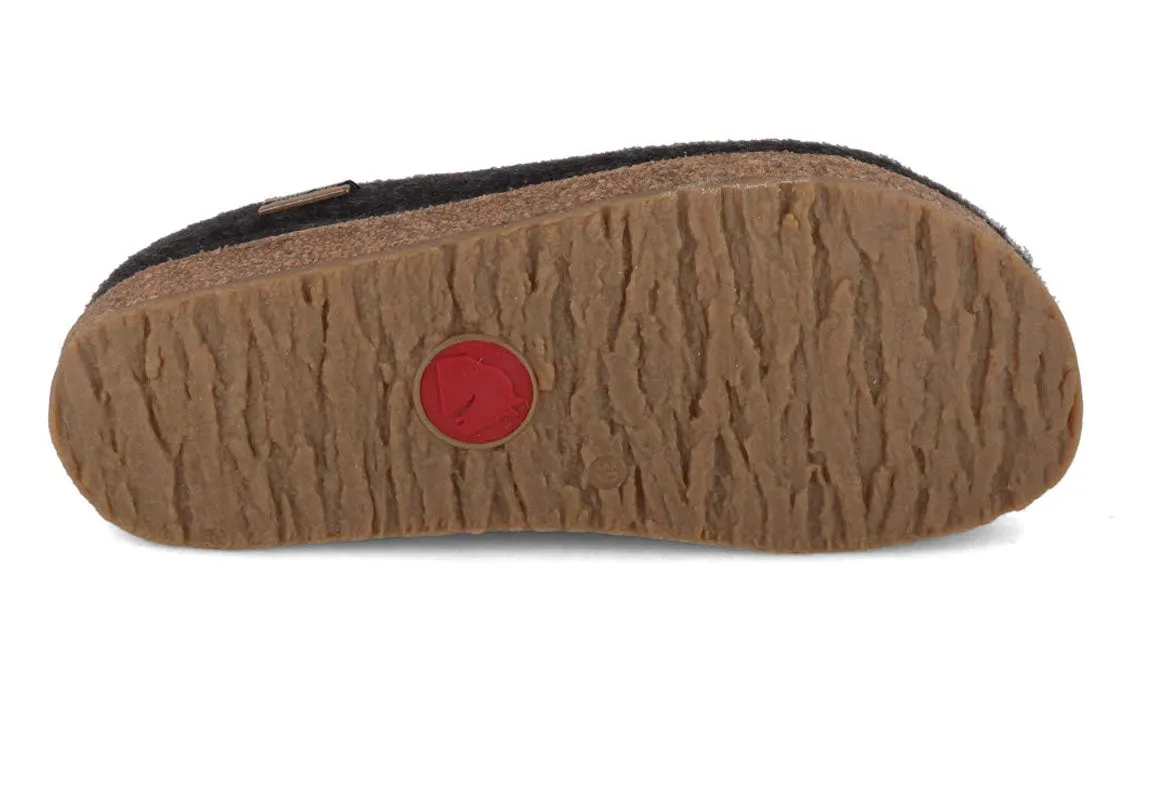 HAFLINGER Clog | Grizzly Kanon, Graphite