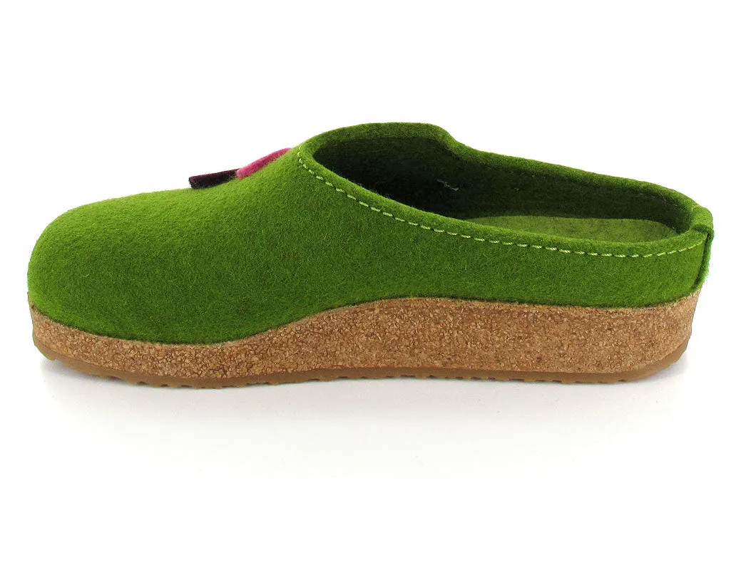 HAFLINGER Clog | Grizzly Kanon, Grass-Green