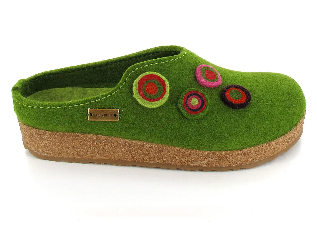 HAFLINGER Clog | Grizzly Kanon, Grass-Green