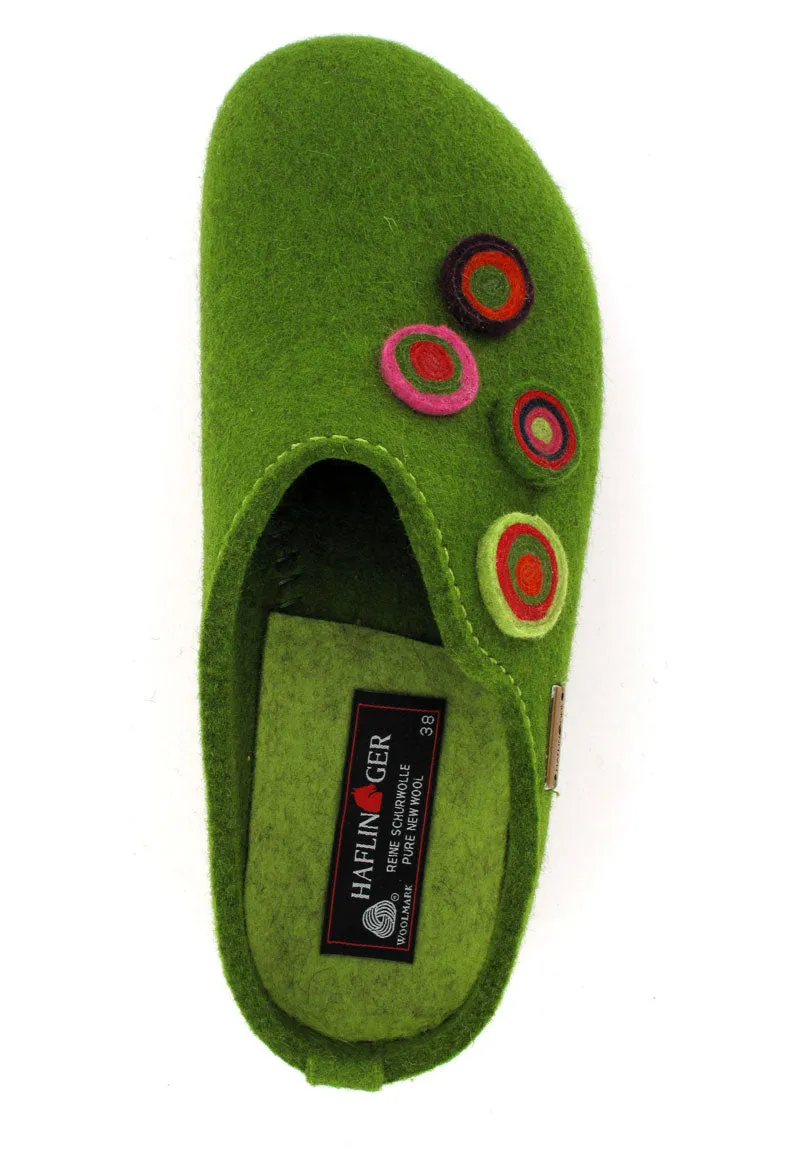 HAFLINGER Clog | Grizzly Kanon, Grass-Green